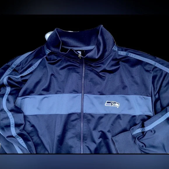 Seattle Seahawks Men’s Track Jacket SiZE: 2XL NFL Football Full Zip Casual